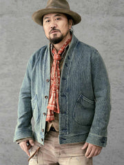 藍染め剣道カーディガンはんてん