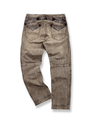 製品画像: ヘビーデューティウォッシュ加工ヴィンテージキャンバスワークパンツの反面図