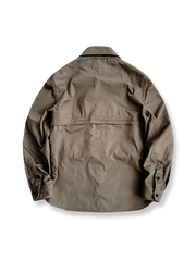 大口ポケット付き長袖ワークシャツ