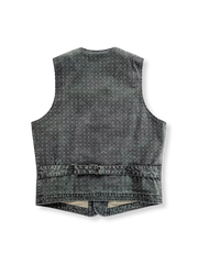 ウォッシュドスクラッチジャカードベスト