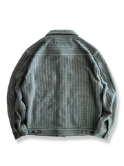 ハニカムストライプデニムジャケット