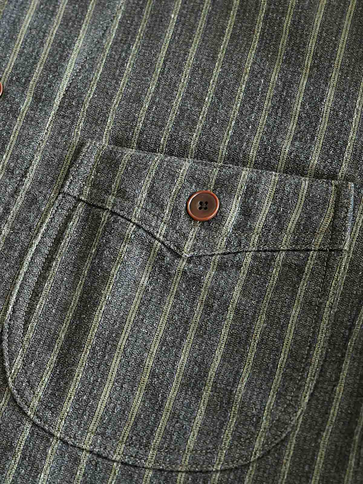 詳細画像: ビンテージストライプとマルチポケットのディテール