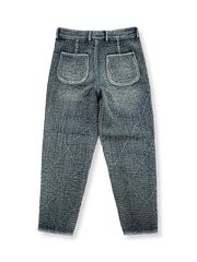 インディゴ刺し子カジュアルパンツ