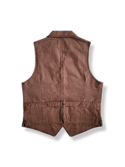 ウエスト調整可能 ヘリンボーンパターンベスト