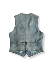 藍染め刺し子 Ｖネックベスト