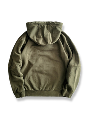 プルオーバーフーディ ハーフオープンカラー