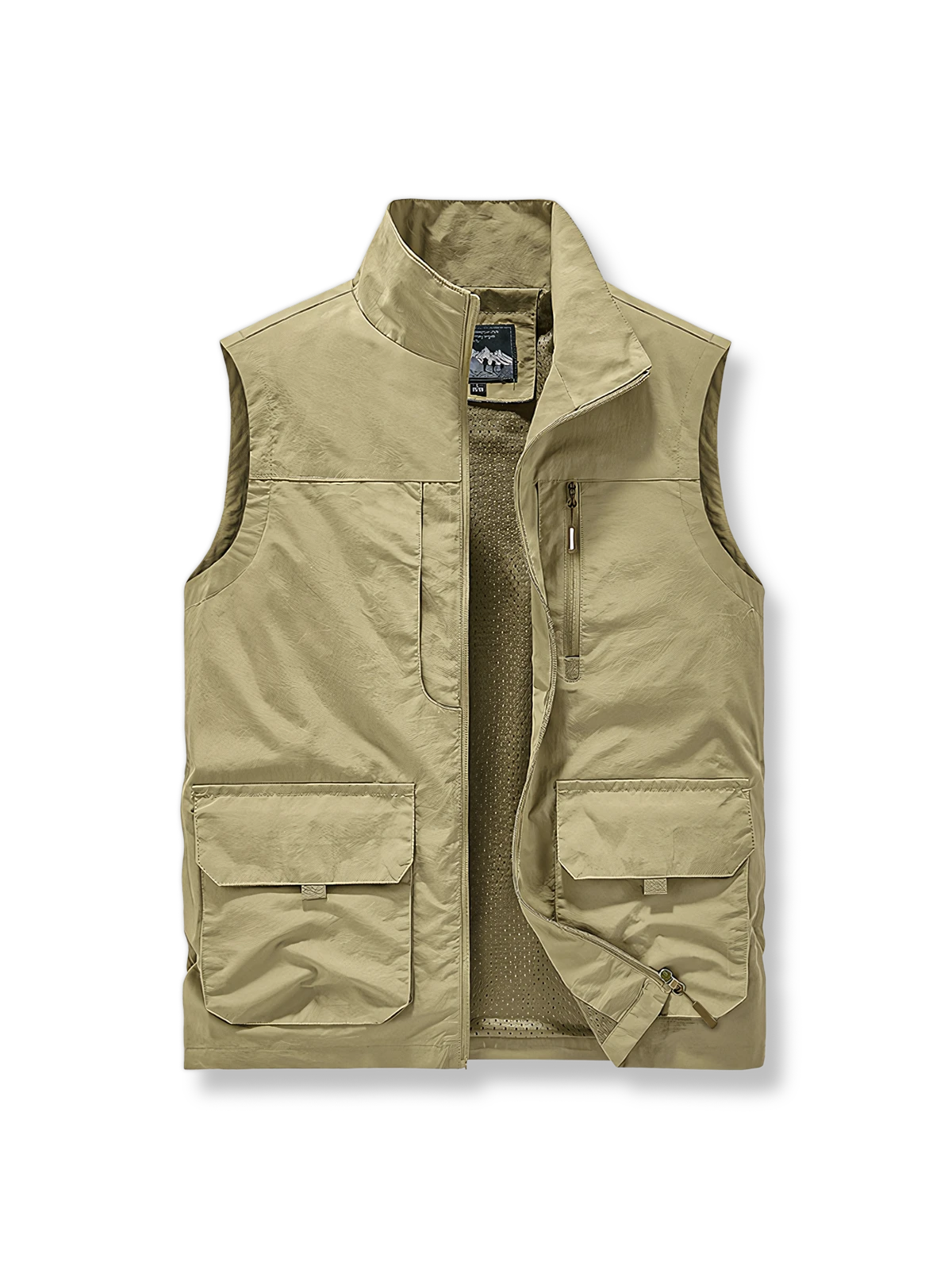 軽量 通気性 立襟 多ポケットフィッシングベスト-PESSOA CLUB