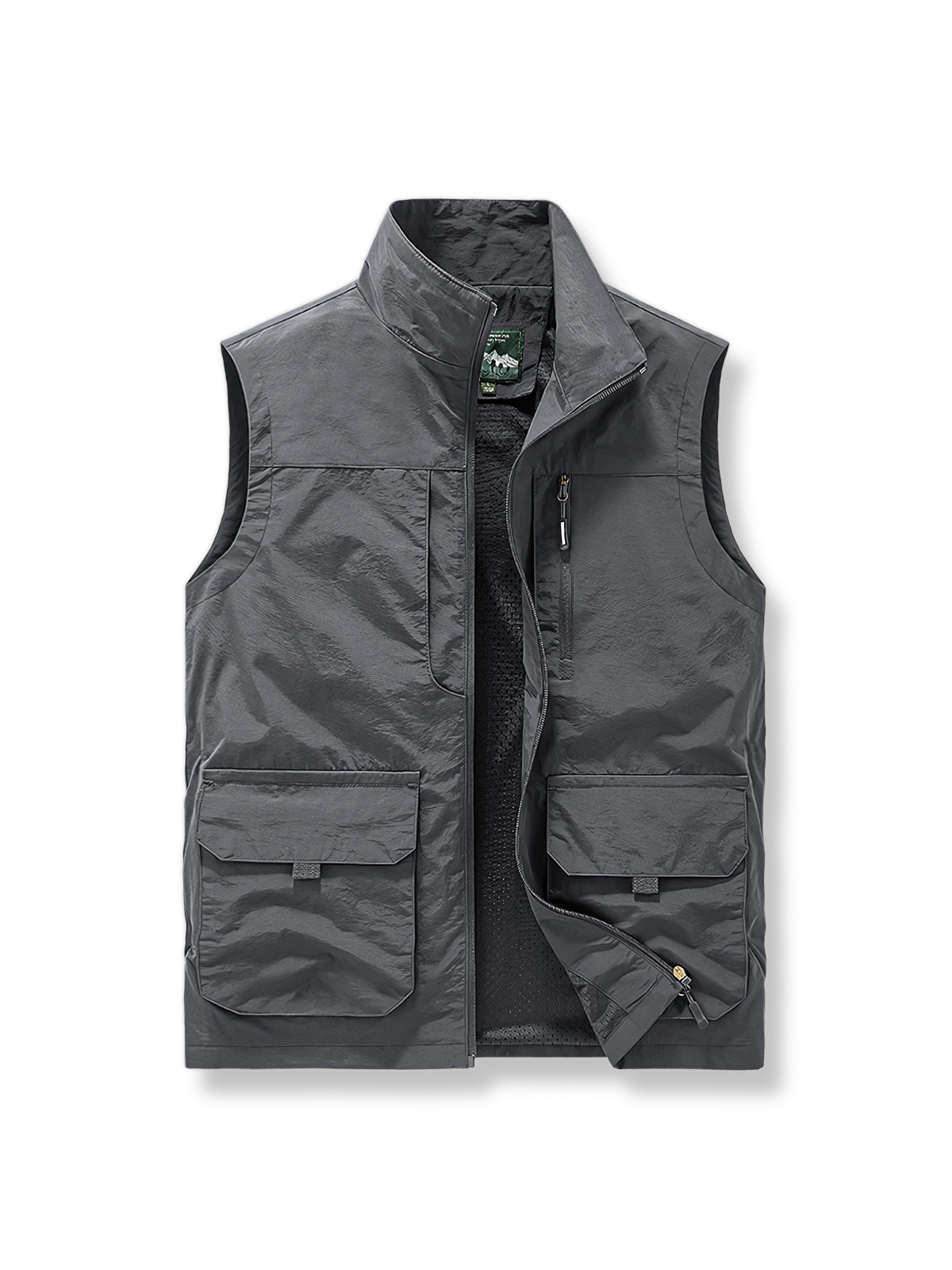 軽量 通気性 立襟 多ポケットフィッシングベスト-PESSOA CLUB
