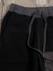 カラーブロック作業風ヘビーウェイトフリースジョガーパンツ