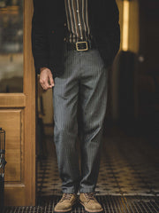 HBTヘリンボーン デニムパンツ