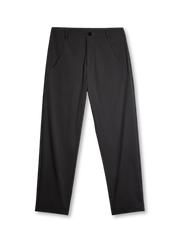 グレーとダークカラーの2色展開のイージーパンツ、軽やかなナイロン生地で仕立てられている