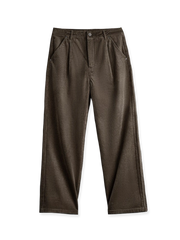 ジャカード コーデュロイ ワイドストレートパンツの正面ビュー