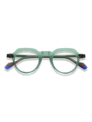 マットべっ甲フレームブルーライトカットメガネ正面展示