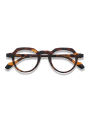 マットブラックフレームブルーライトカットメガネ正面展示