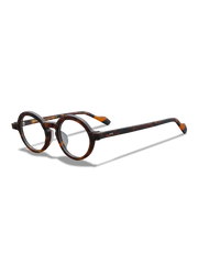 メガネのキーホールブリッジとカラフルなテンプルの詳細