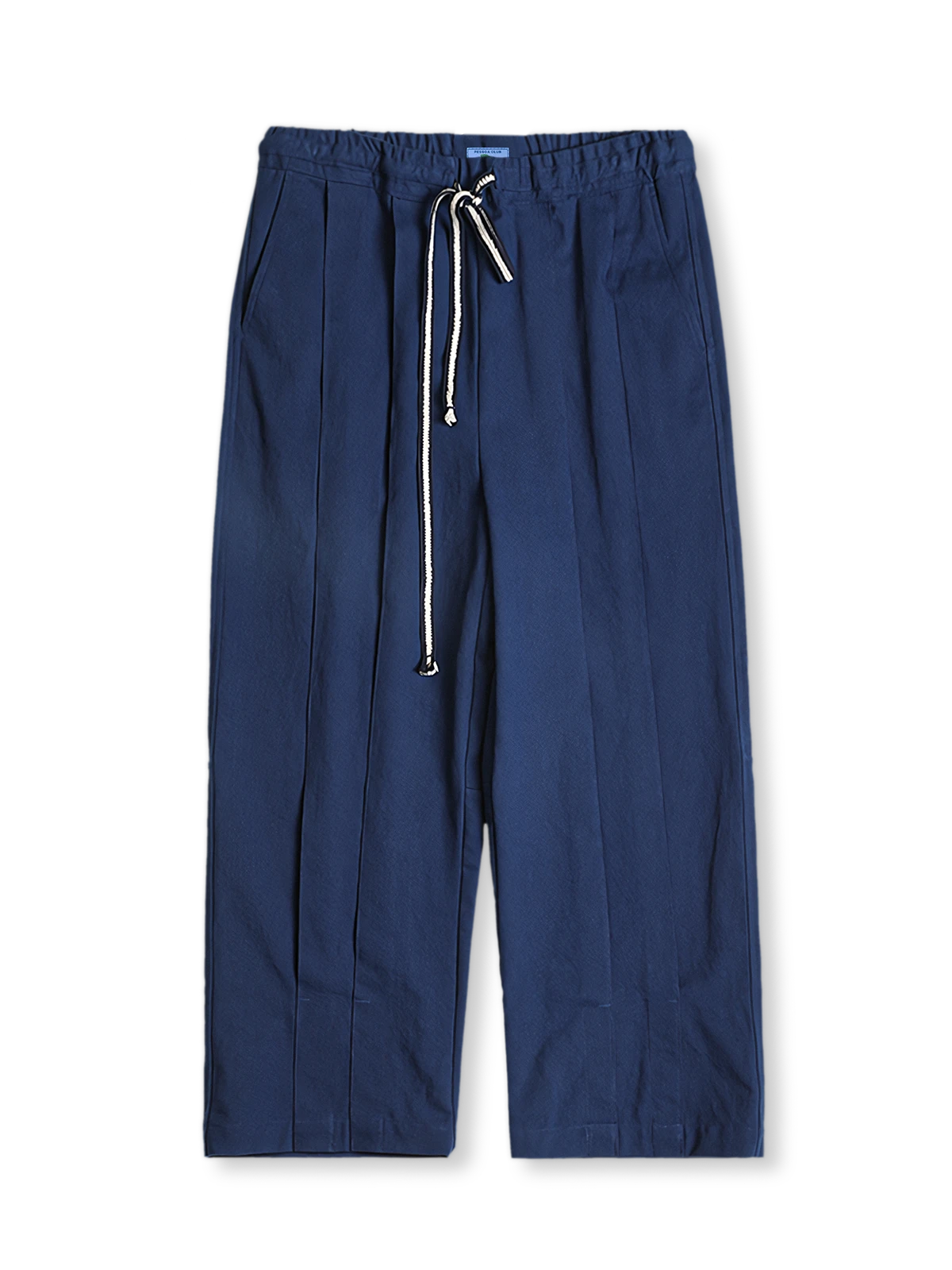 職人藍染 立体タックワイドパンツ