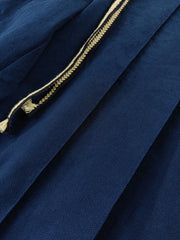 職人藍染 立体タックワイドパンツ