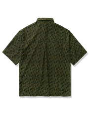 熱帯植物柄 リラック スシャツ