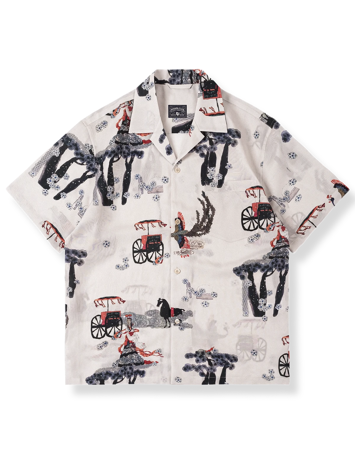 浮世絵柄 アロハシャツ