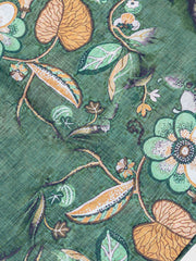 花柄グリーン アロハシャツ