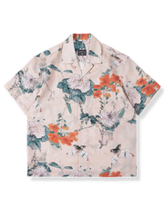 PLAME AUBE｜蝶・花柄 アロハシャツ