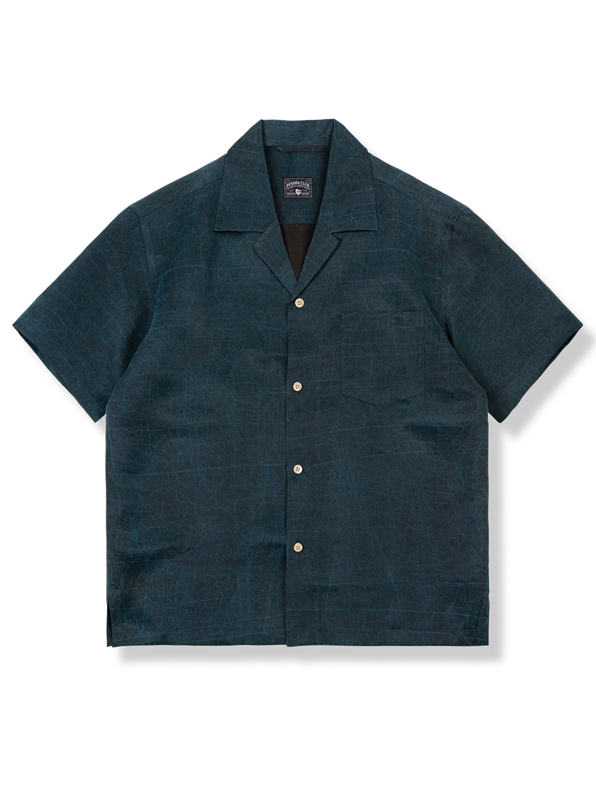 青い波模様 アロハシャツ