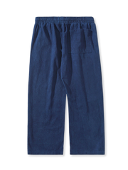 藍染めヘリンボーンツイルイージーパンツ