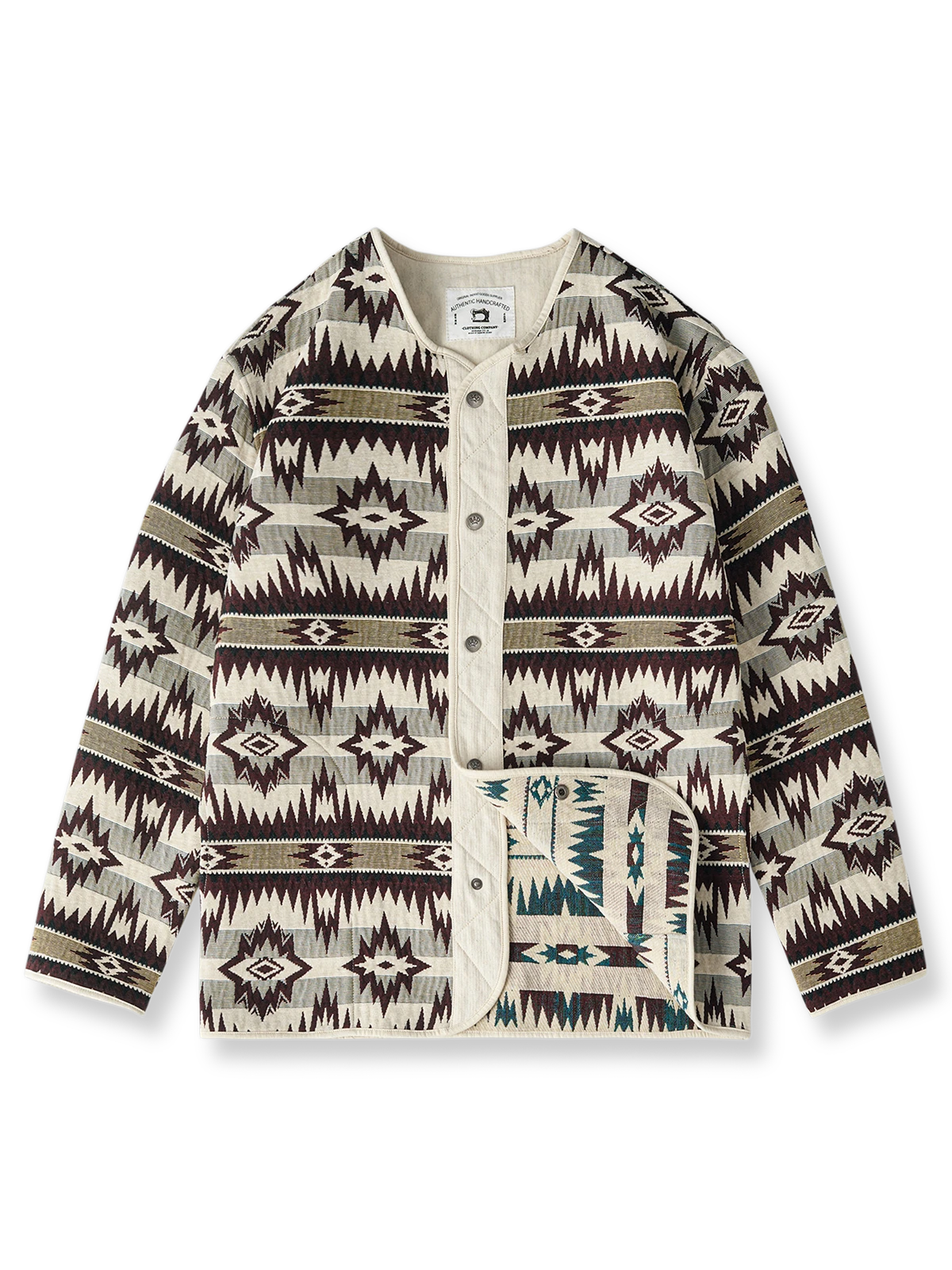 先染め シェニール ナバホ総柄 ジャケット