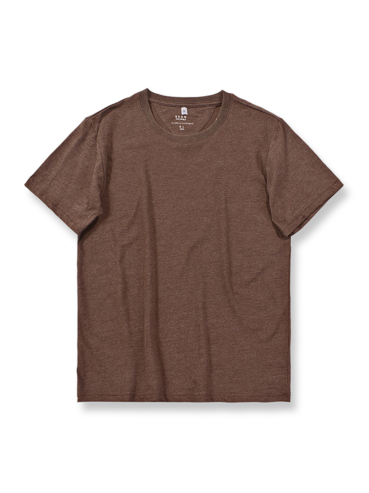 スラブコットンショートスリーブTシャツ正面図