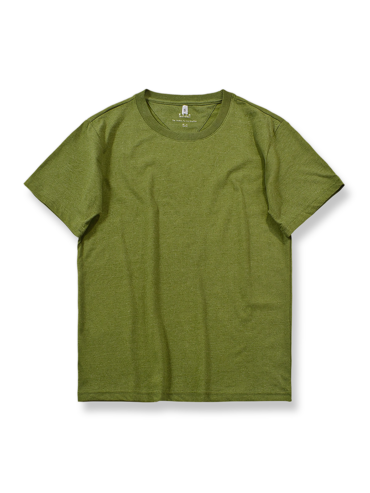 スラブコットンショートスリーブTシャツ正面図