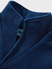 裏ペイズリー柄 藍染ベスト