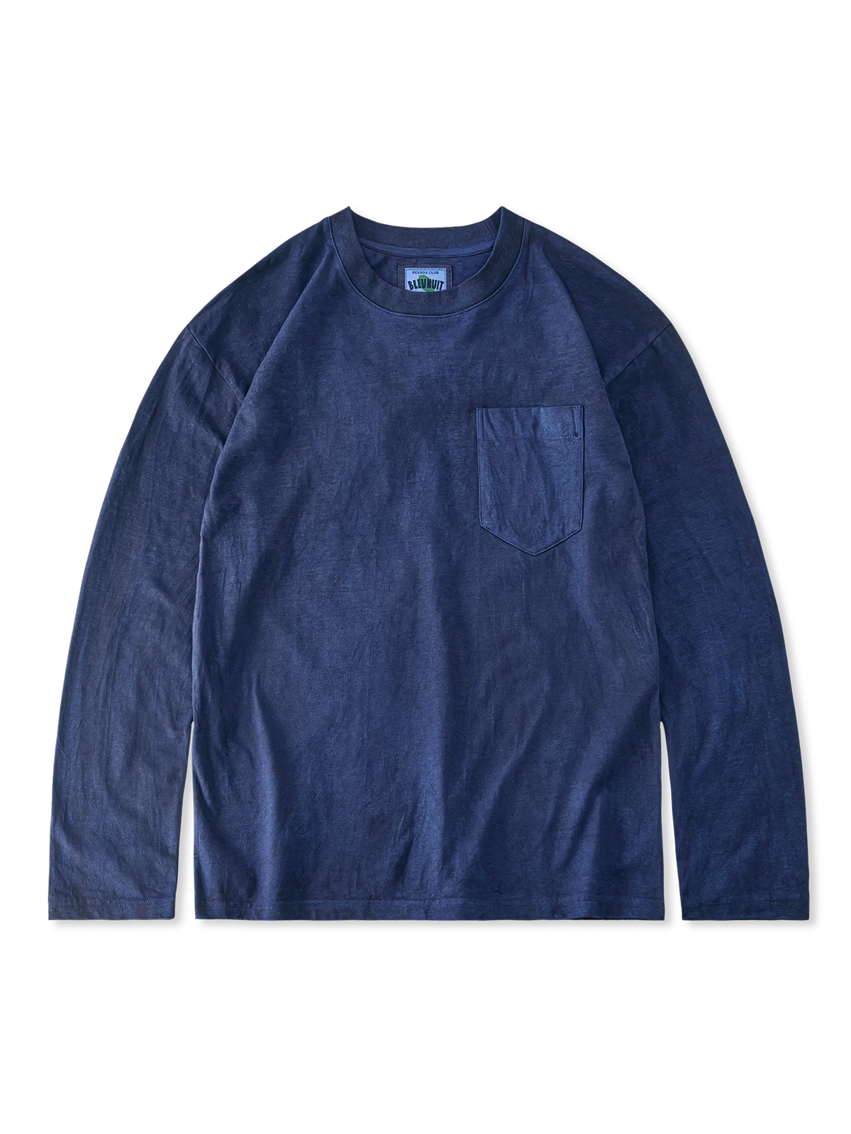 250g 藍染めコットンポケットTシャツ