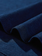 藍染めコットンポロシャツ