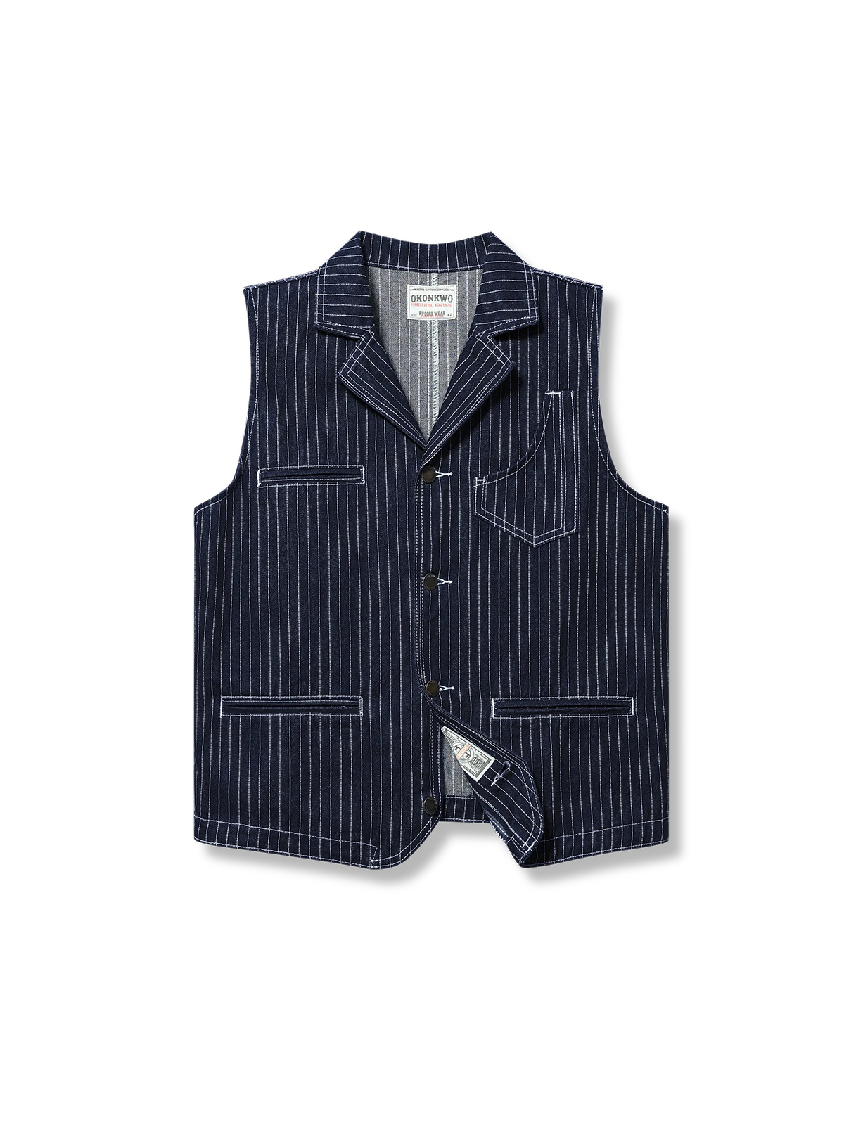 アメカジウォバッシュワークベスト