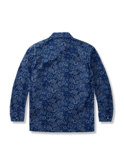 ペイズリー柄 コット長袖シャツ