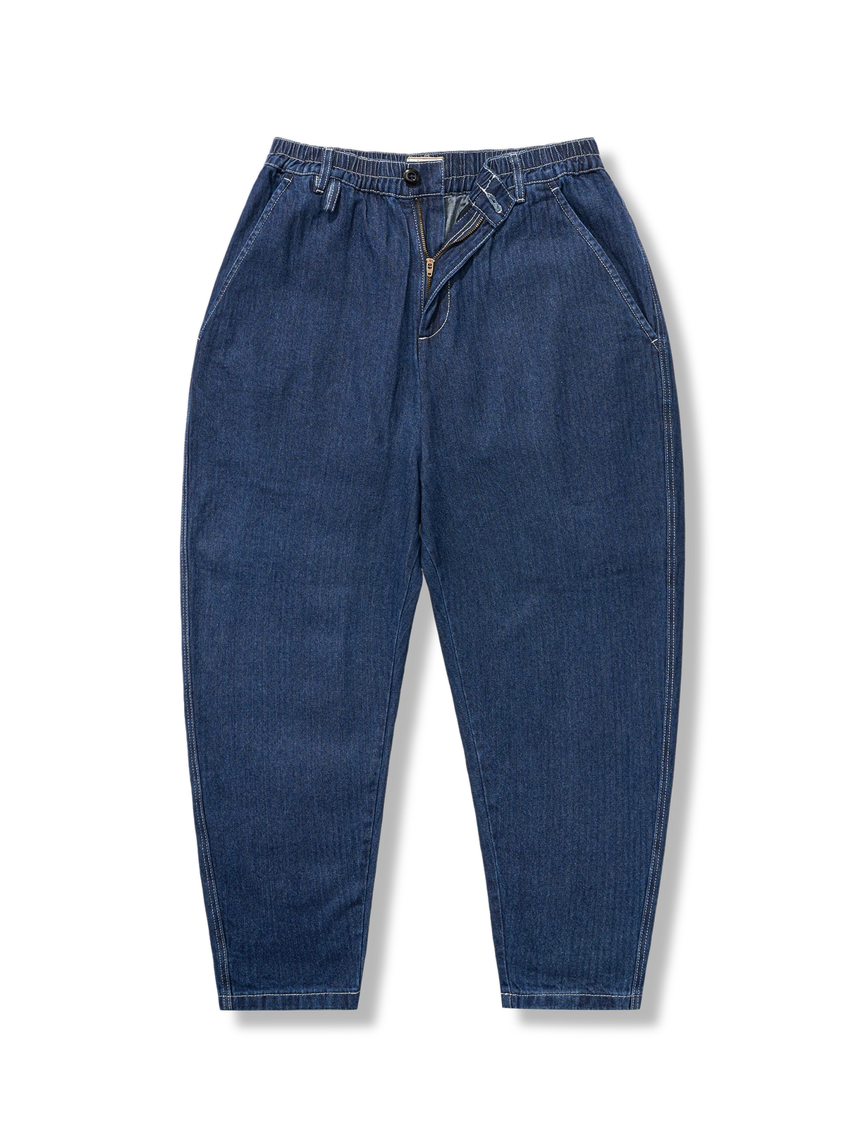 デニムワイドテーパードイージーパンツ