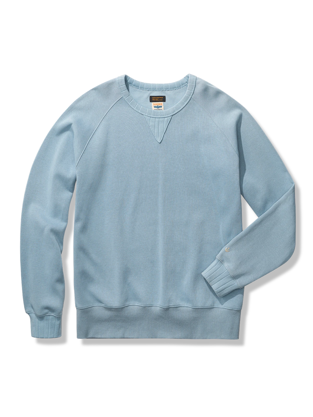 無地 アメカジラウンドネックスウェット