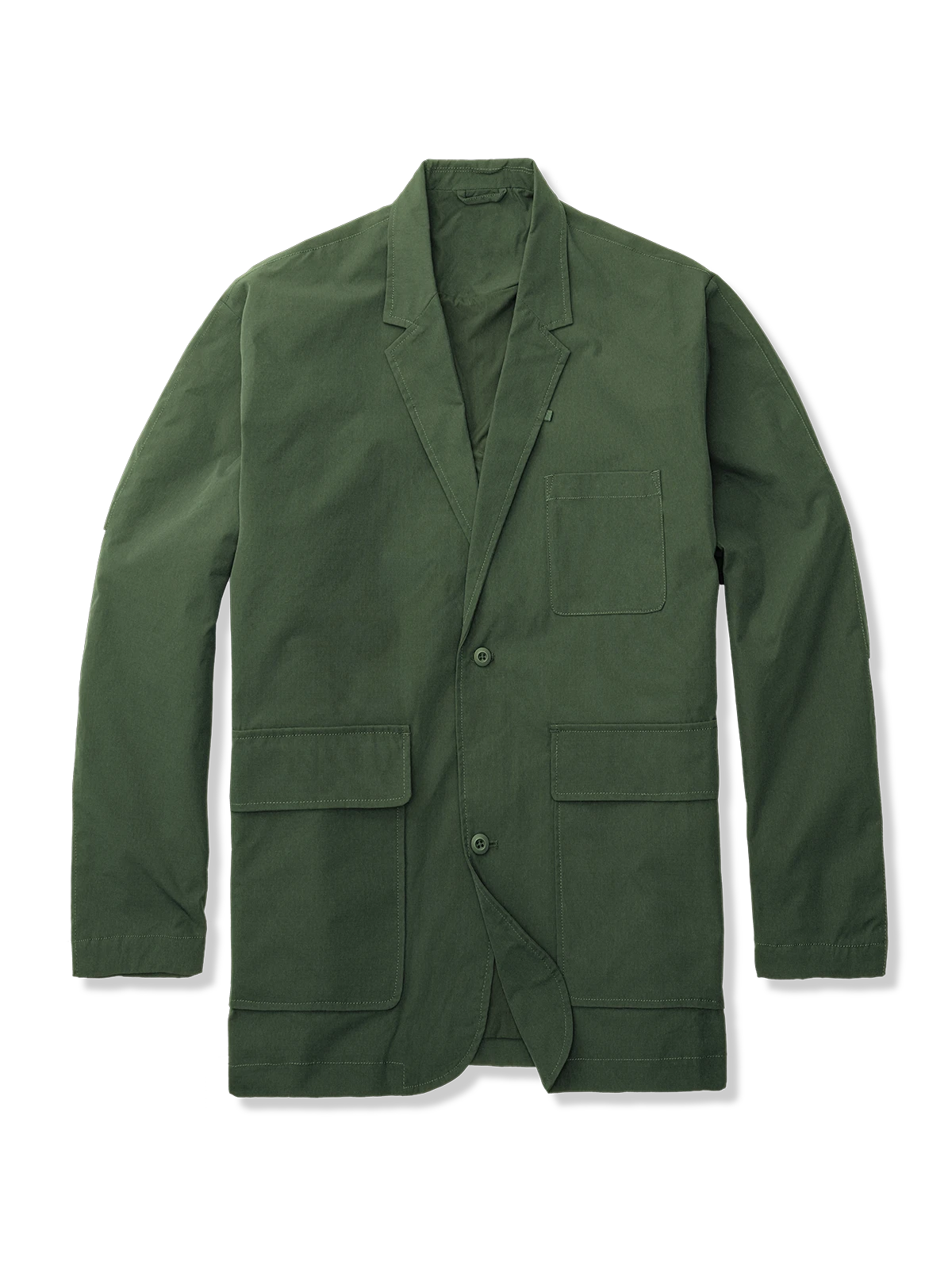 袖タック入り無地テーラードジャケット