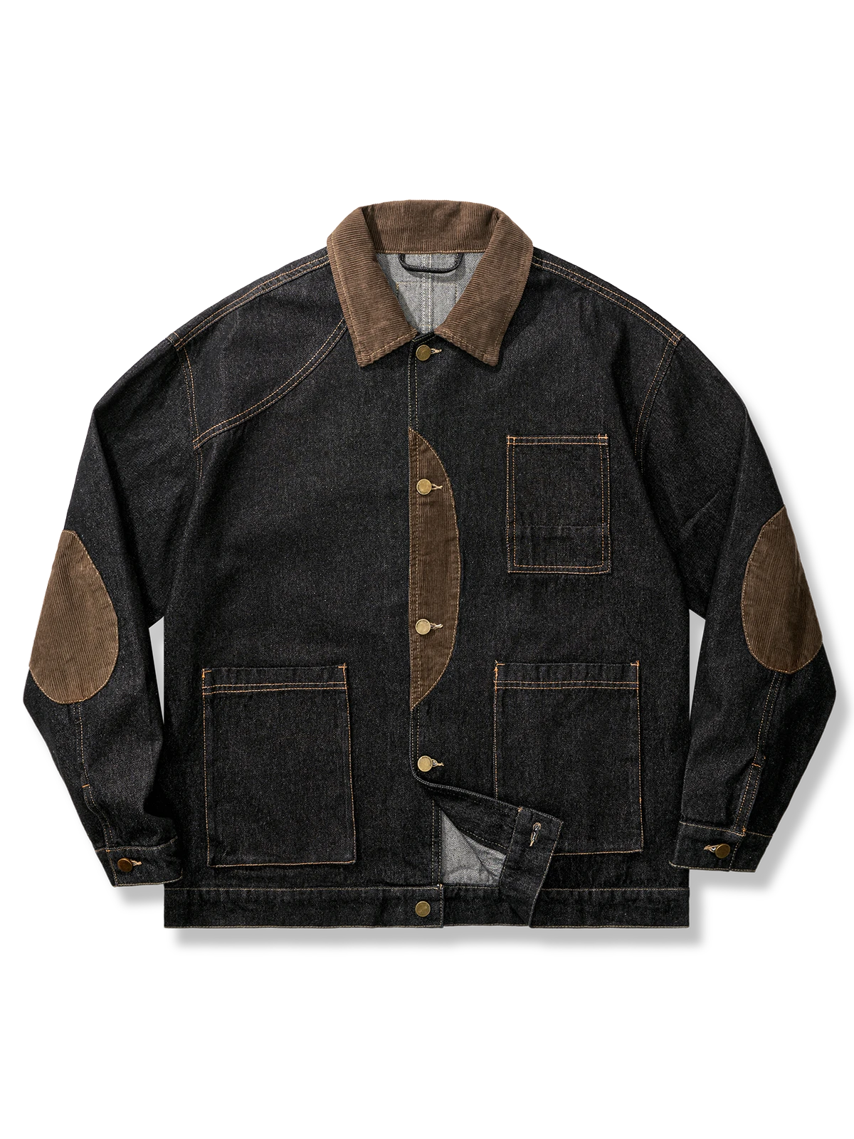 シティボーイ コーデュロイ切替デニムジャケット