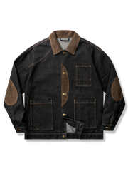 シティボーイ コーデュロイ切替デニムジャケット