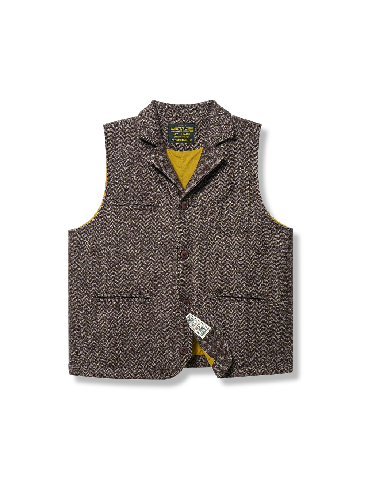 ブリティッシュウール混ベスト