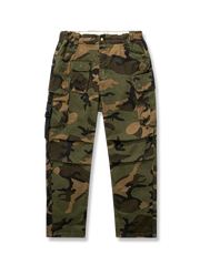 カモフラ柄大型ポケットカーゴパンツ