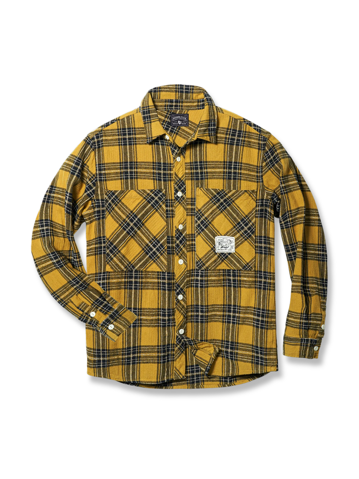 起毛加工　チェック柄ワークシャツ