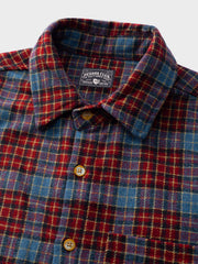 色織り チェック柄 ワークシャツ