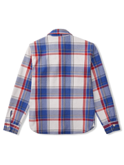 アシンメトリーポケット セルヴィッチチェック ワークシャツ