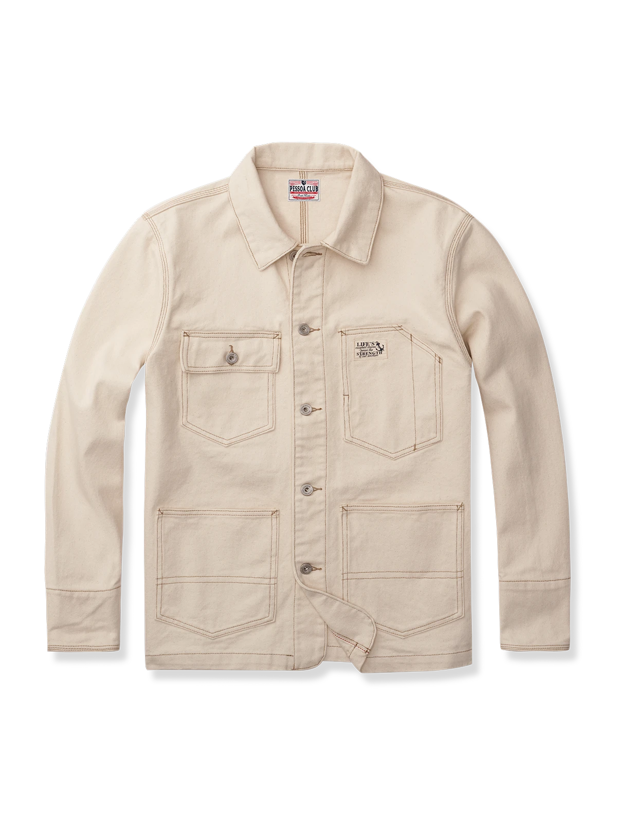 ヘビーウェイト　ナチュラル綿帆ワークジャケット