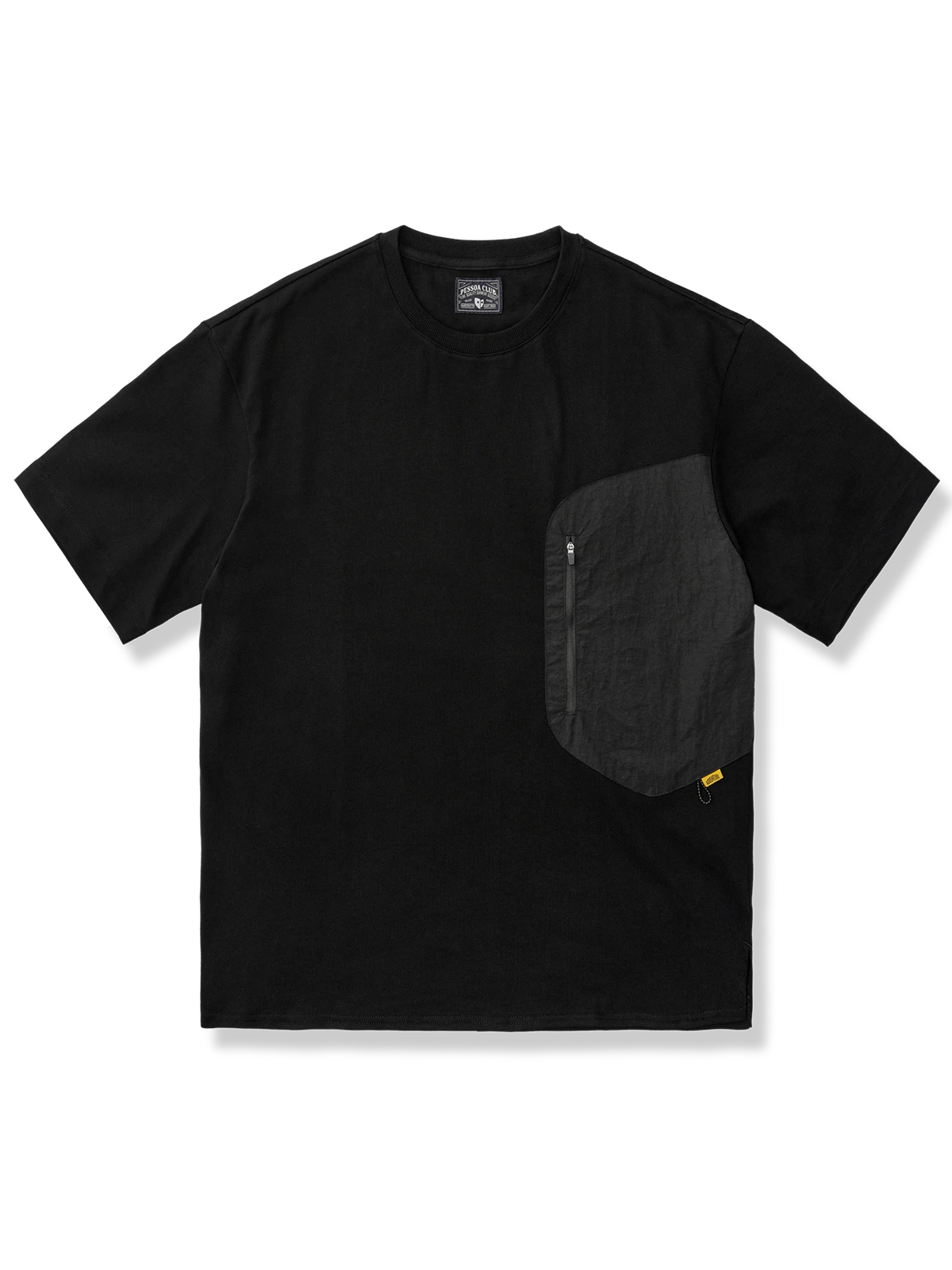 不規則ナイロンコンビ 半袖Tシャツ