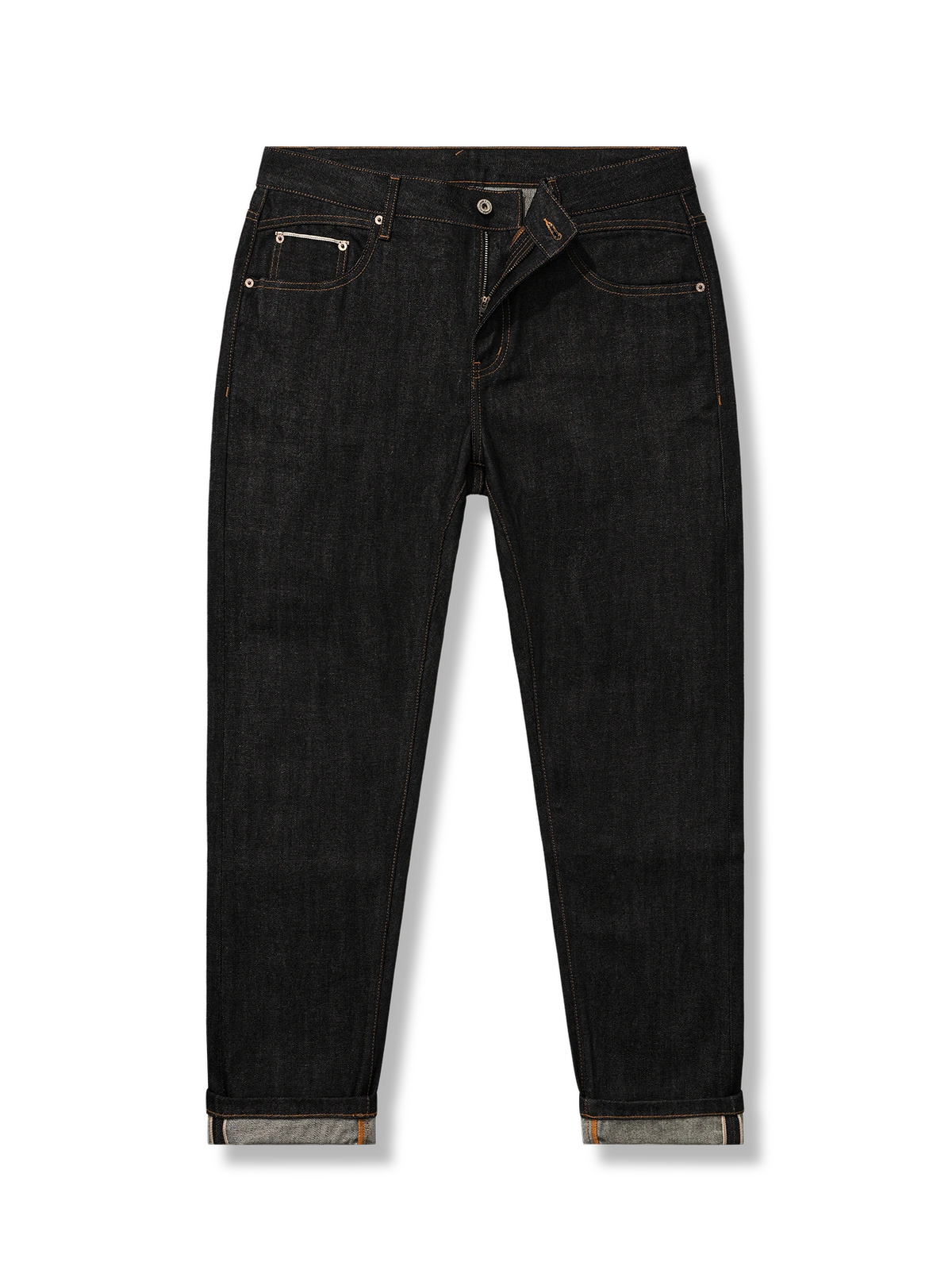 13.3oz赤耳　バックポケット配色切替デニムパンツ