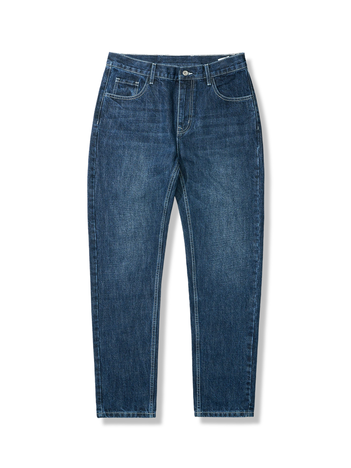 14ozスラブデ ミドルライズストレートデニム