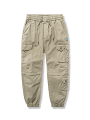 マルチポケット 裾絞りカーゴパンツ